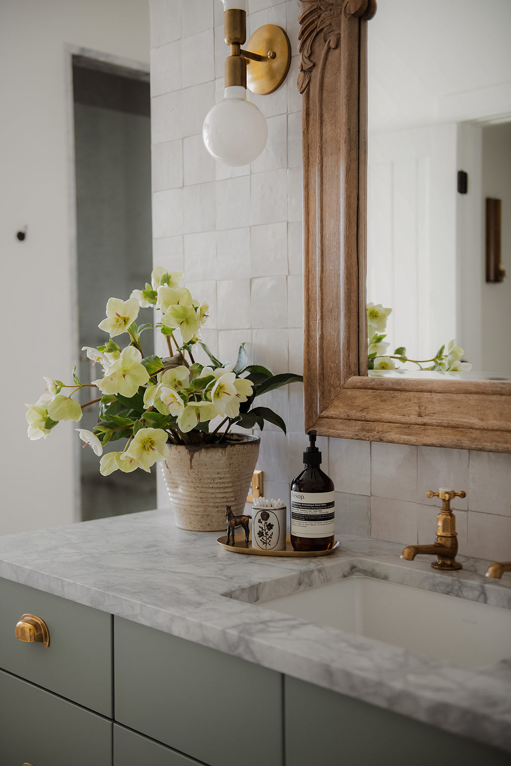 Artisan Hand-Painted Porcelain Flower Vase