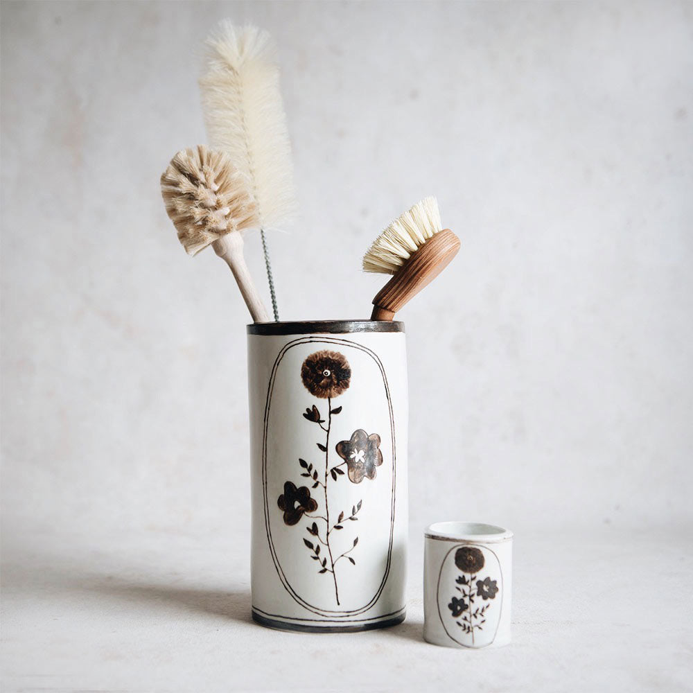 Artisan Hand-Painted Porcelain Flower Vase