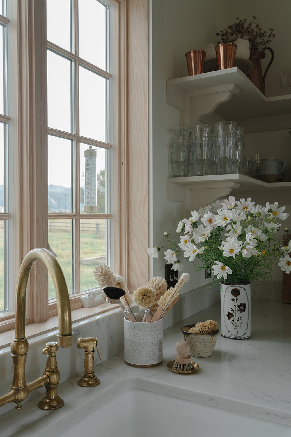Artisan Hand-Painted Porcelain Flower Vase