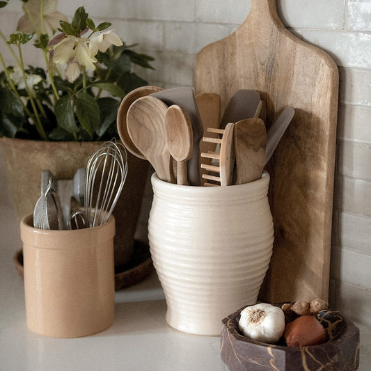 Stoneware Kitchen Utensil Holder