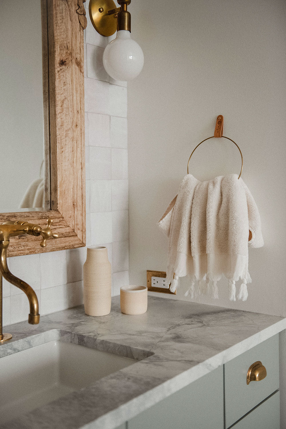 Natural Handwoven Turkish Cotton Towel
