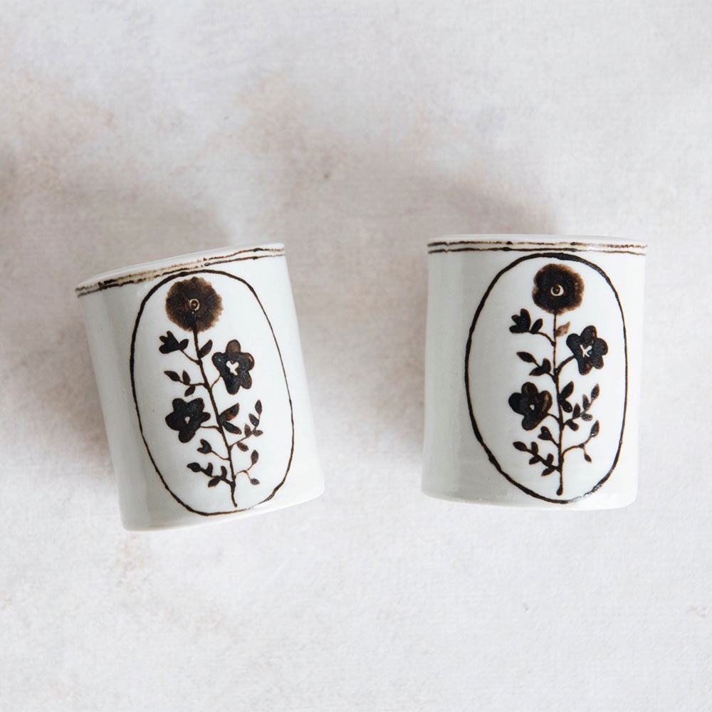Artisan Hand-Painted Porcelain Flower Vase