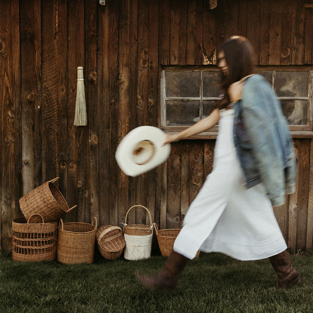 Ripley Woven Rattan Basket