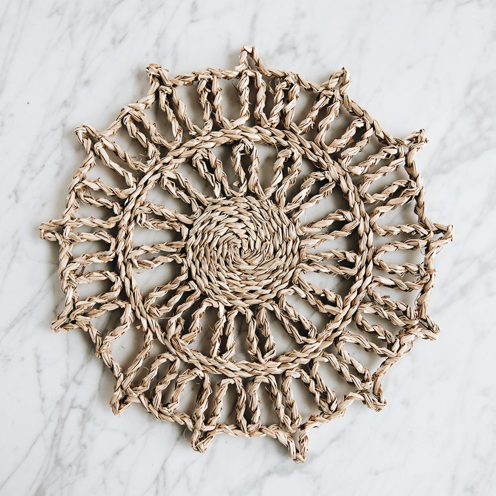 Handcrafted Seagrass Charger Plate